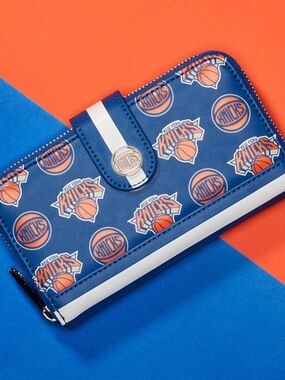 New York Knicks Blue and Orange Zip Wallet- Loungefly-World Champions